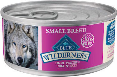This image has an empty alt attribute; its file name is Blue-Buffalo-Wilderness-Small-Breed-Turkey-Chicken-Grill-Grain-Free-Wet-Dog-Food.jpg